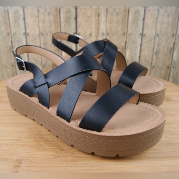 WOMEN'S CRISSCROSS SANDALS (CLOUDY-S) - Picture 1 of 5